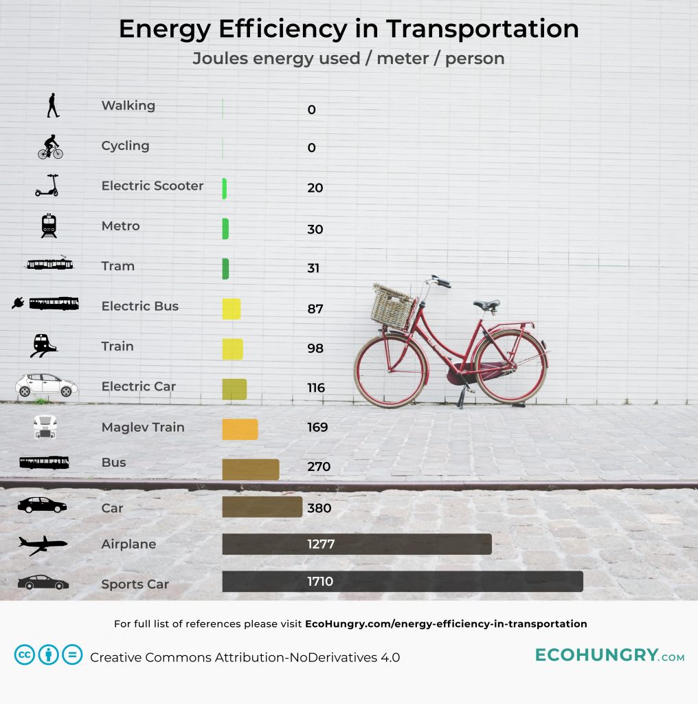 Energy Efficiency in Transportation Infographic